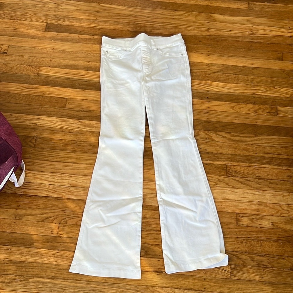 SPANX White Flare Boot Cut Pants